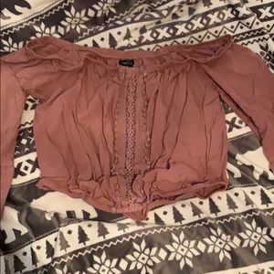 Rue 21 off shoulder crop top